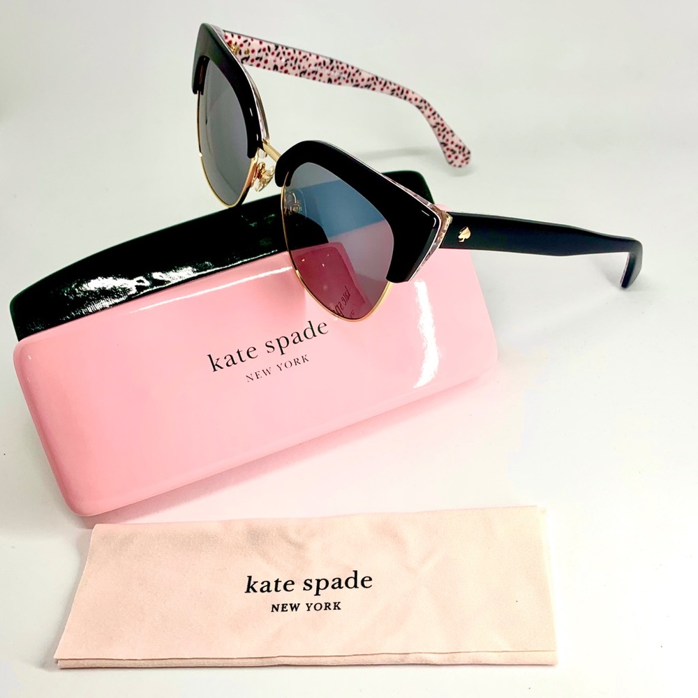 Kate Spade Black and Gold Sunglasses